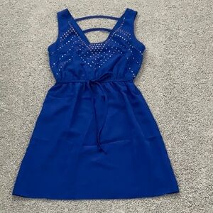 Blue Sleeveless  Dress